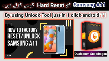 Samsung Galaxy A11 Hard Reset / Pattern Unlock / Factory Reset / Unlock Tool  android 11/12 | 2022