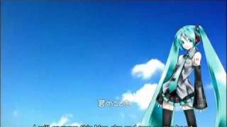 Hatsune Miku 'Flowering' English subtitles 初音ミク