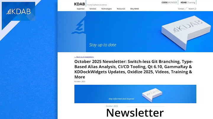 October 2025 Newsletter: Switch-less Git Branching, Type-Based Alias Analysis, CI/CD, Qt 6.10 & More