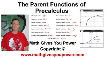 The Parent Functions of Precalculus