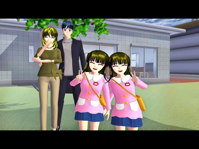 THE SEPARATED TWINS 👭 (Complete Episodes 🎉) | Sakura School Simulator Short Story | Kat-kat Gaming class=