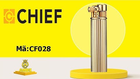 Bật lửa xăng đá đúc nguyên khối bền bỉ Chief CF028 đẹp thời trang