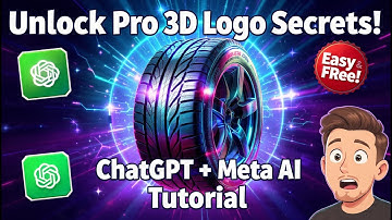 Create Unique 3D Logos with ChatGPT and Meta AI:Easy Step-by-Step Tutorial for Beginners & Pros 2025