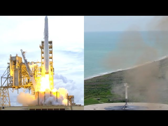 SpaceX повторно запустила космический корабль Dragon. Фото.