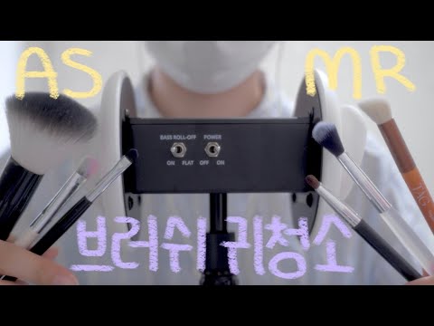 ASMR 빠쟉 쓱싹 다양한 브러쉬로 귀청소하기 | 시각적 팅글, 귀 쓸기, 고막 강타💥