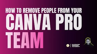 How to Remove People from Your Canva Pro Team Using Smartphone