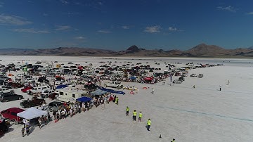 Speed Week 2017 435 MPH Pass: Drone Video from the Start Line