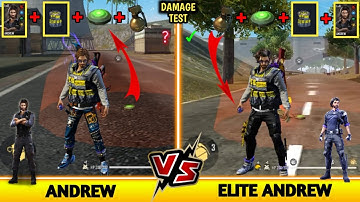 ANDREW VS ELITE ANDREW DAMAGE TEST FREE FIRE-SAMSUNG,A3,A5,A6,A7,J2,J5,J7,S5,S6,S7,S9,A10,A20,A30FF