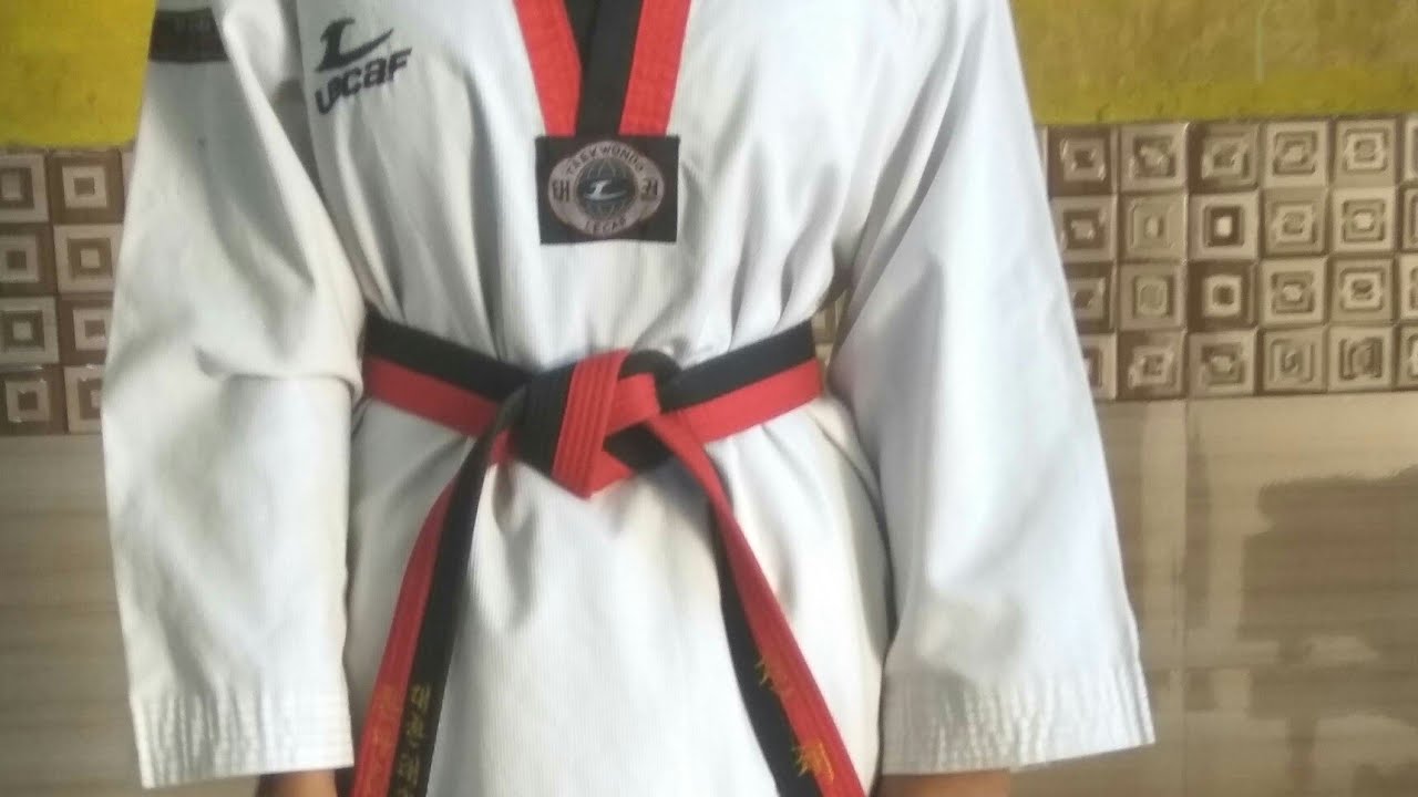ताइक्वांडो बेल्ट बांधने का सही तरीका। HOW TO TIE TAEKWONDO BELT. 