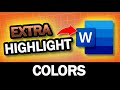 How to Get Extra Highlight Colors in Word