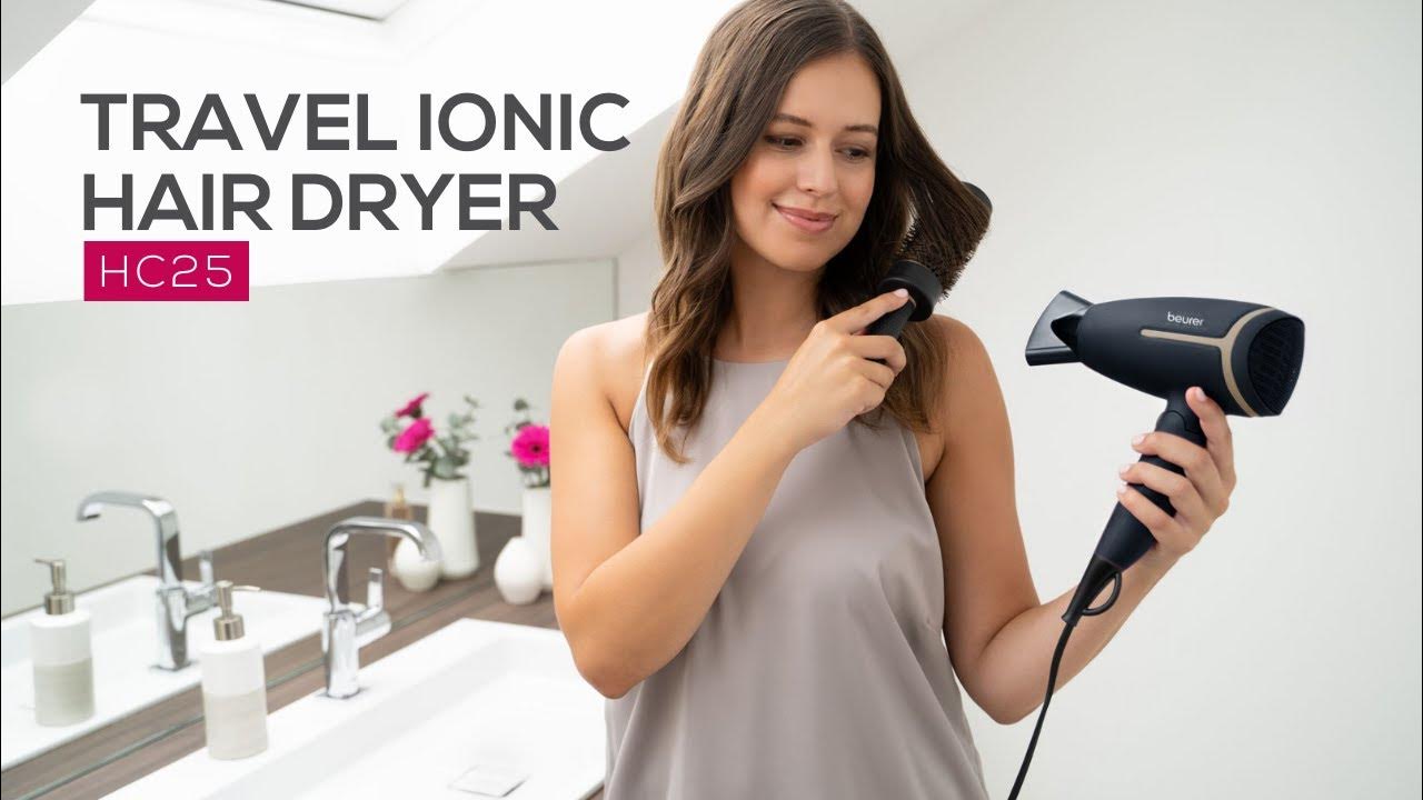 Ionic - Beurer Hair HC25 Travel Dryer. YouTube