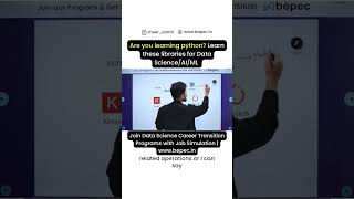 python libraries for data analytics, data science/ml & ai || master those libraries