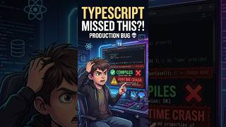 0 TypeScript Errors. The App Still Crashed. #coding #frontendinterview Guide