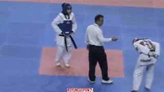 55kg Final Tugba Ucak vs Busra Akbay (2008 Gençler Turkiye Taekwondo Şampiyonasi)