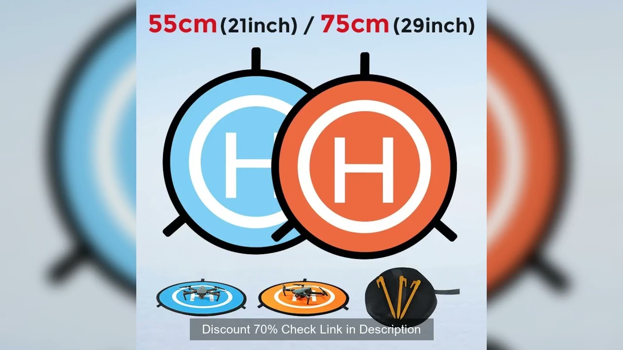 55cm Drone Quadcopters Accessories Universal 75cm Foldable Landing Pad RC Dron Mat Quadcopter Parkin