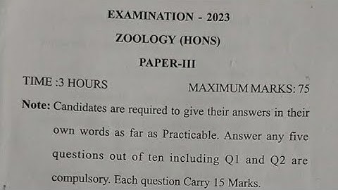 Purnea university purnea degree part 2 Zoology(honours)paper -3 all question #purneauniversitypurnea