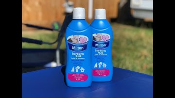 Mildew on Awning Roof. Easy clean with Milton!