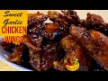 Try this yummylicious  sweet garlic chicken wings recipe