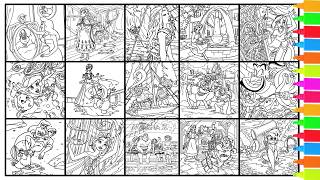 Coloring Disney The Little Mermaid Frozen Moana 2 Disney Princess Collection Coloring Pages