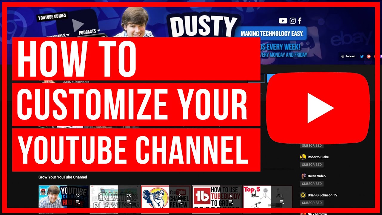 How To Customize Your YouTube Channel /// New Layout YouTube