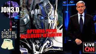 DIGITAL SHORT Anderson Cooper Optimus Prime Interview