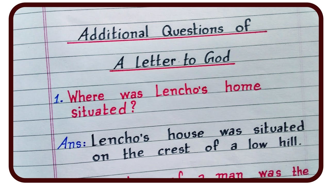 High-Quality A Letter To God Questions And Answers Design for Desktop High-Quality A Letter To God Questions And Answers Design for Desktop