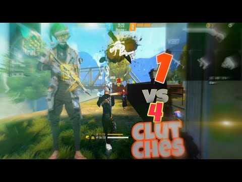 1 vs 4 some Clutches || 1 vs 4 Garena Free Fire Some moment || # ...