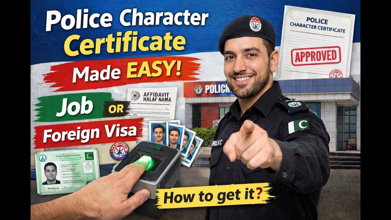 Police Character Certificate Ka Mukammal Tarika | Local Job & Foreign Visa Guide Pakistan 2026