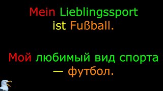 16. Тема: Мой любимый спорт. Язык: Немецкий. Уровень А1.