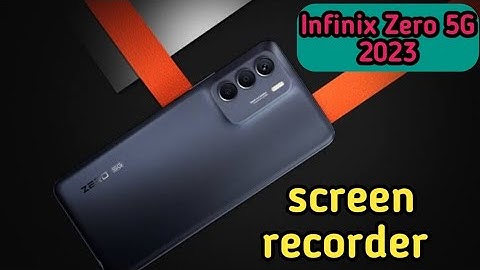 How To Record Screen In Infinix Zero 5G 2023, Screen Recording Setting , Screen Recording In Infinix