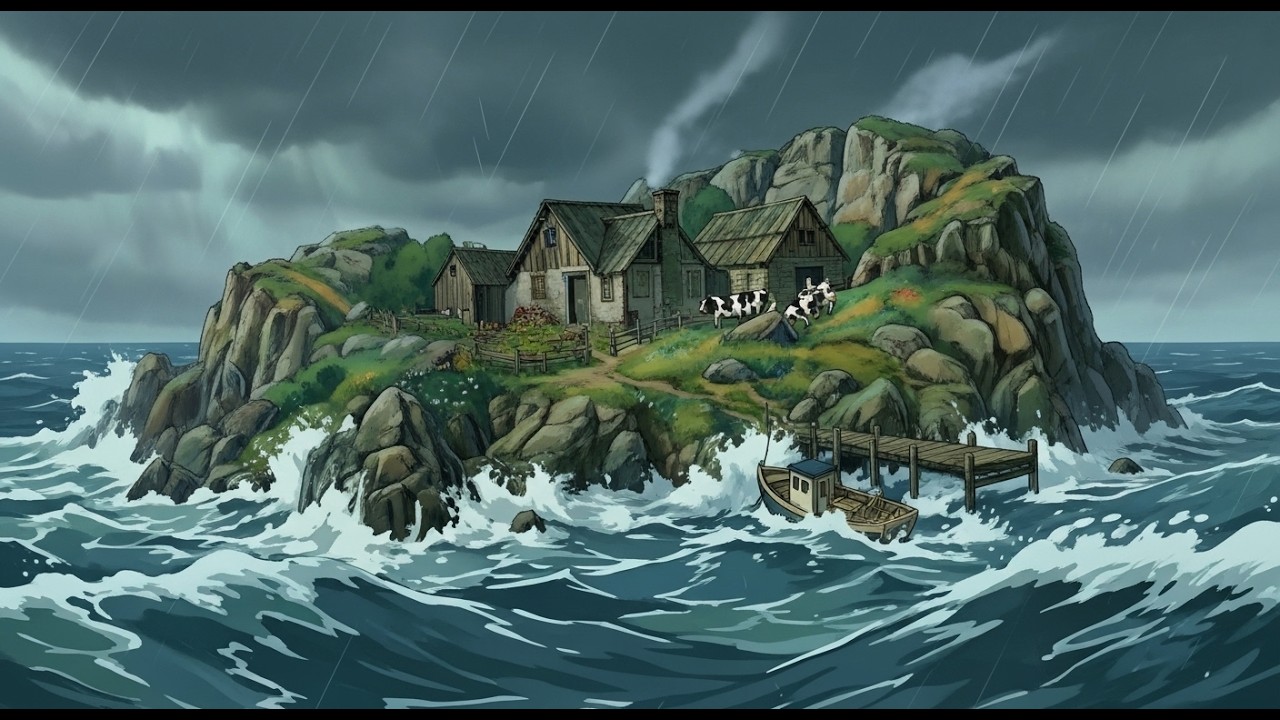 Cozy Family Life in the Heart of the Sea | Ghibli Silent Days