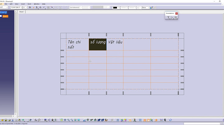 Hướng dẫn sử dụng môi trường làm việc drafting catia