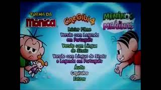 Menu DVD Turma Da Mônica Cine Gibi 4 Meninos e meninas