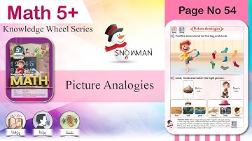 Math 5+ Knowledge Wheel Series | Page No 54 | Picture Analogies | Math Prep Class