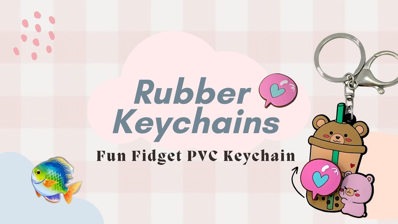 Custom Rubber Keychains with Spinner – Fun & Unique Fidget Keychains ...