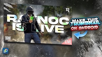 How to make BGMI Live Thumbnail on Android • Ibis Paint X Tutorial