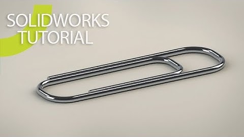 Solidworks PaperClip Swept for beginner, Tutorial Photoview360