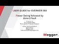 Power Swing followed by Zone 2 fault SVERKER 900