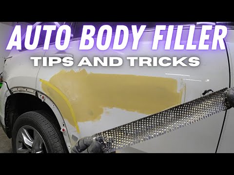 Auto body filler basic tips and tricks. 