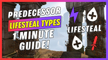 1 Minute Lifesteal Types in Predecessor - Predecessor Guide