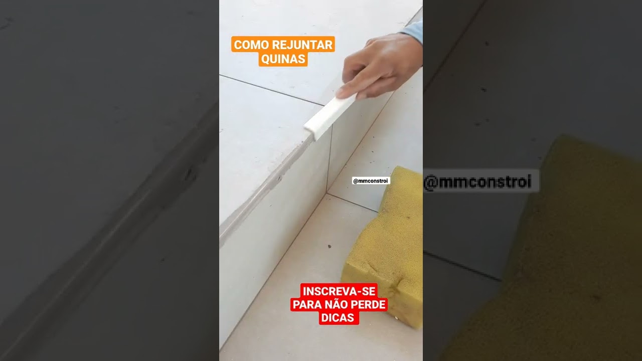 TÉCNICA PARAREJUNTAR ESCADA OU QUINAS