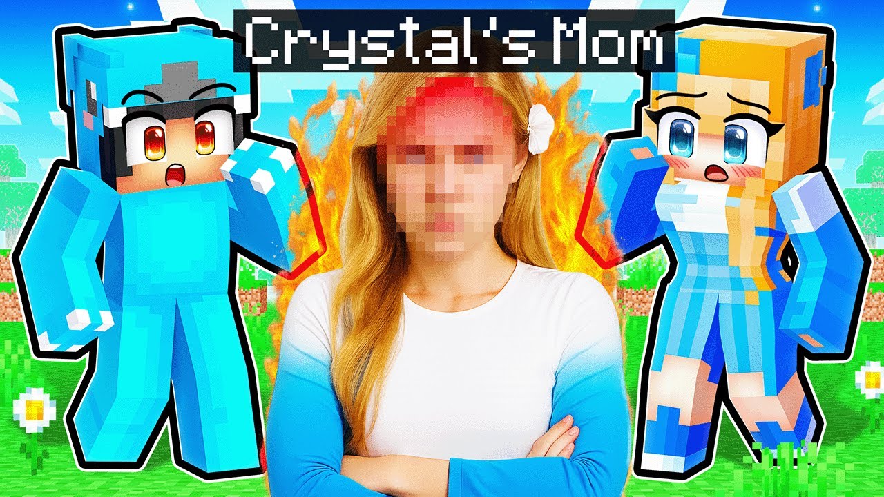 Pranking CRYSTALS MOM in Minecraft... (Gone Wrong)