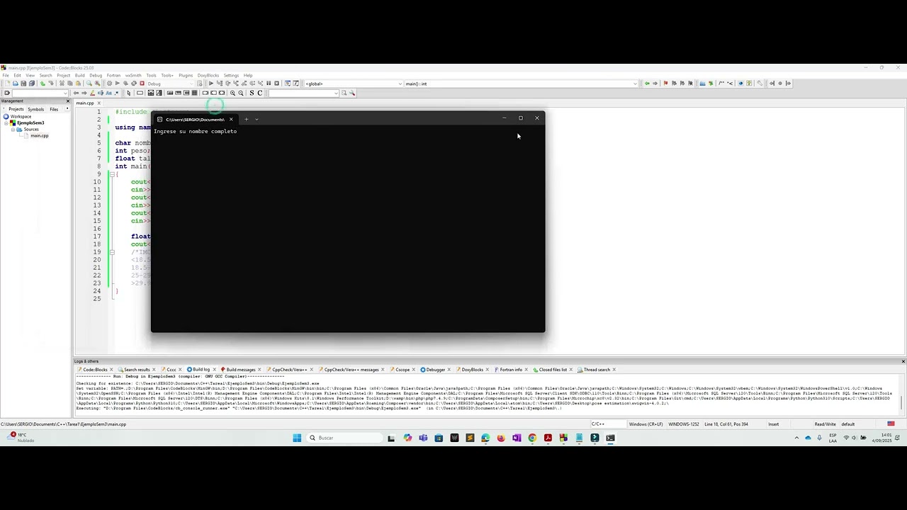 Entrada de datos en C++ aplicando cin y la función scanf() - YouTube