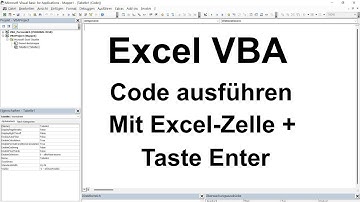 Excel VBA Lektion 46:  Code ausführen, wenn Excel-Zelle aktiv ist und Taste Enter gedrückt wird