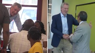 Mayor de Blasio campaigns in South Carolina