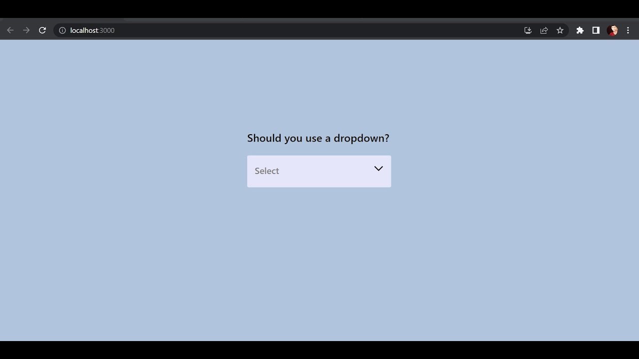 Dropdown Component using react - YouTube