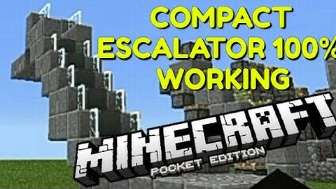 COMMAND BLOCK ESCALATOR In MCPE?!! | Minecraft PE Redstone Tutorials