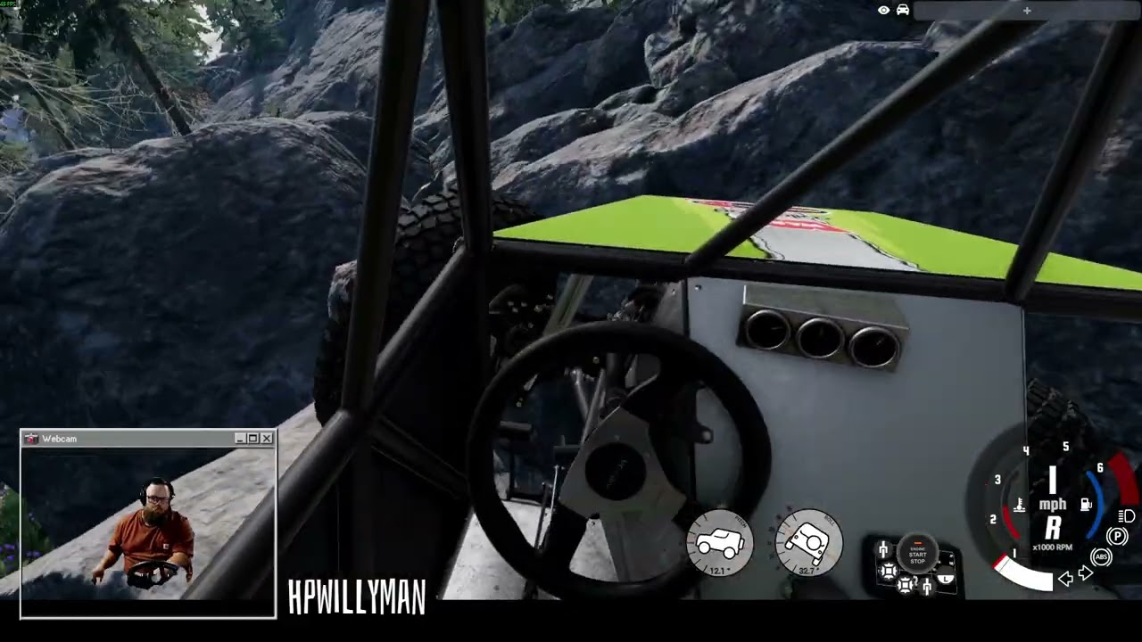 Unedited Rock Crawling In The Sim Rig | BeamNG.drive