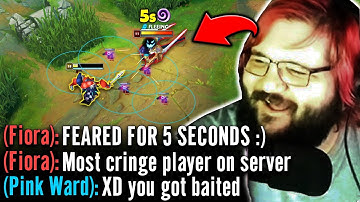 THIS FIORA 100% BROKE HER KEYBOARD AFTER THIS... (HILARIOUS SHACO BAIT)