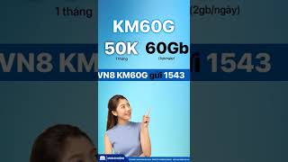 Đăng Ký 4G Vina  Gói Cước KM60G VinaPhone – Ưu Đãi Giá Chỉ 50k #shorts